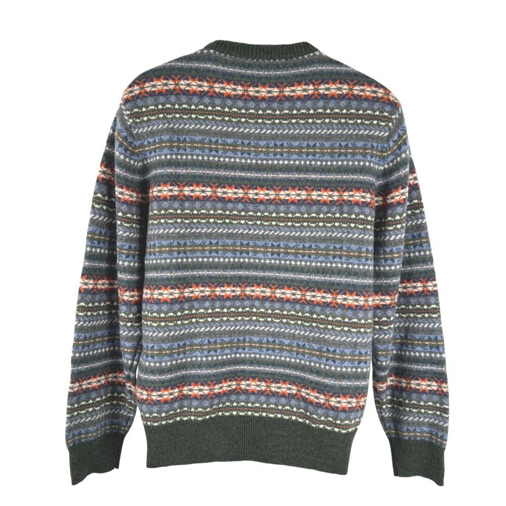 J. Crew Lambswool Blend Fair Isle‎ Crewneck Sweater Mens Large FS-1332 - Picture 4 of 7